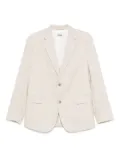 Drykorn linen-blend blazer - Neutrals