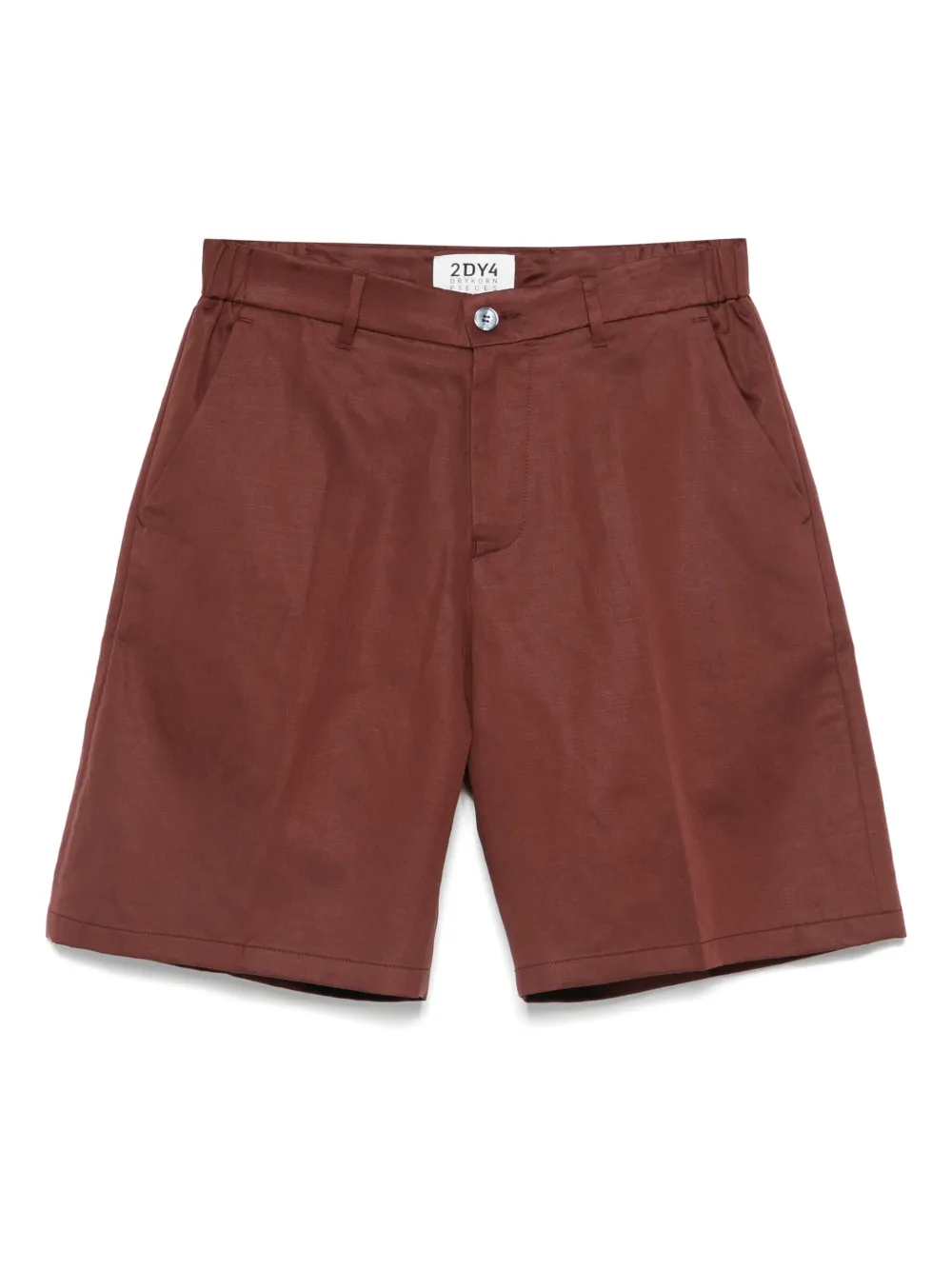 Drykorn linen-blend shorts | Red | Image 1