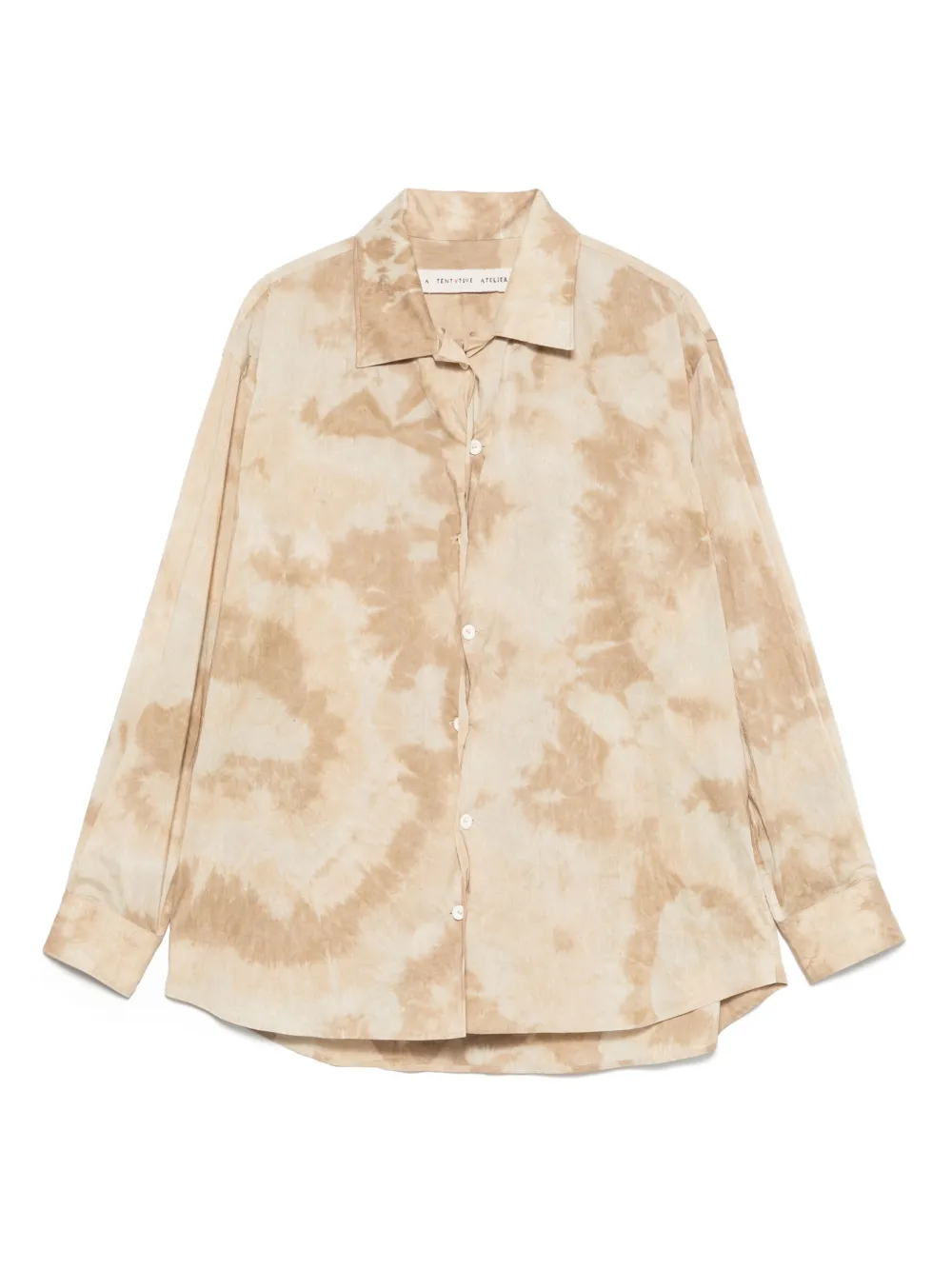 A Tentative Atelier camisa con estampado tie-dye | neutro | Image 1