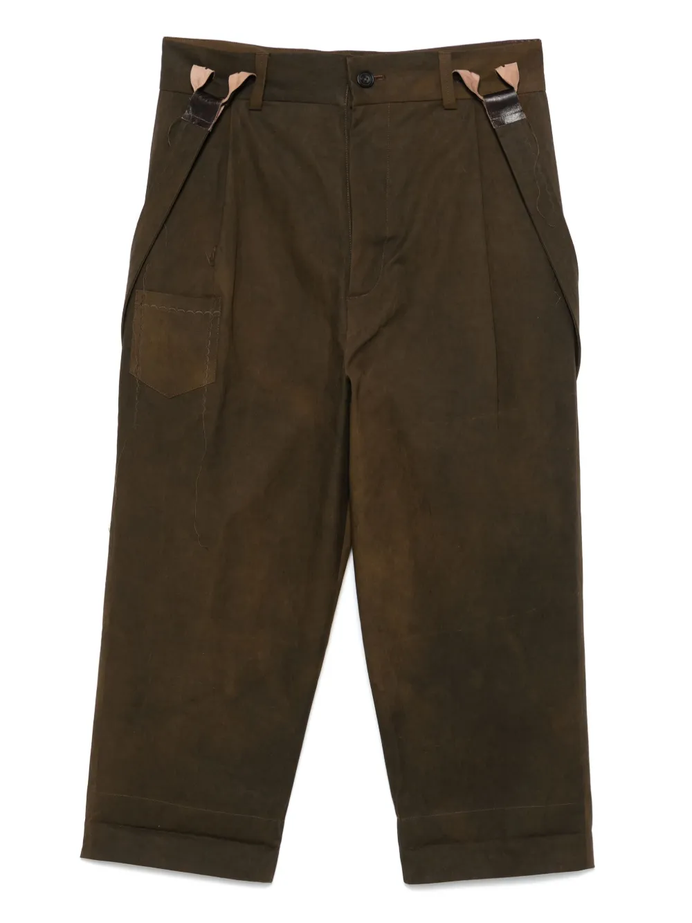 A Tentative Atelier shoulder-straps trousers | Brown | Image 1