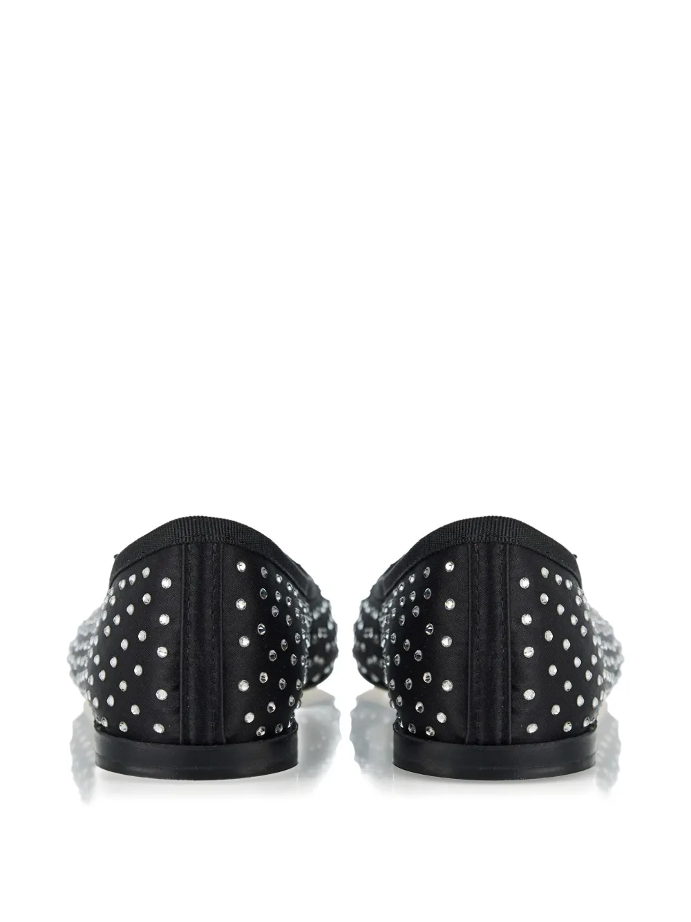 Repetto High Cendrillon Crystal-embellished Ballet Flats In Black