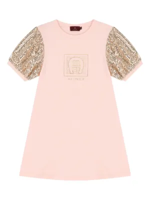 Fendi Kids ロゴ ワンピース | ピンク | FARFETCH JP