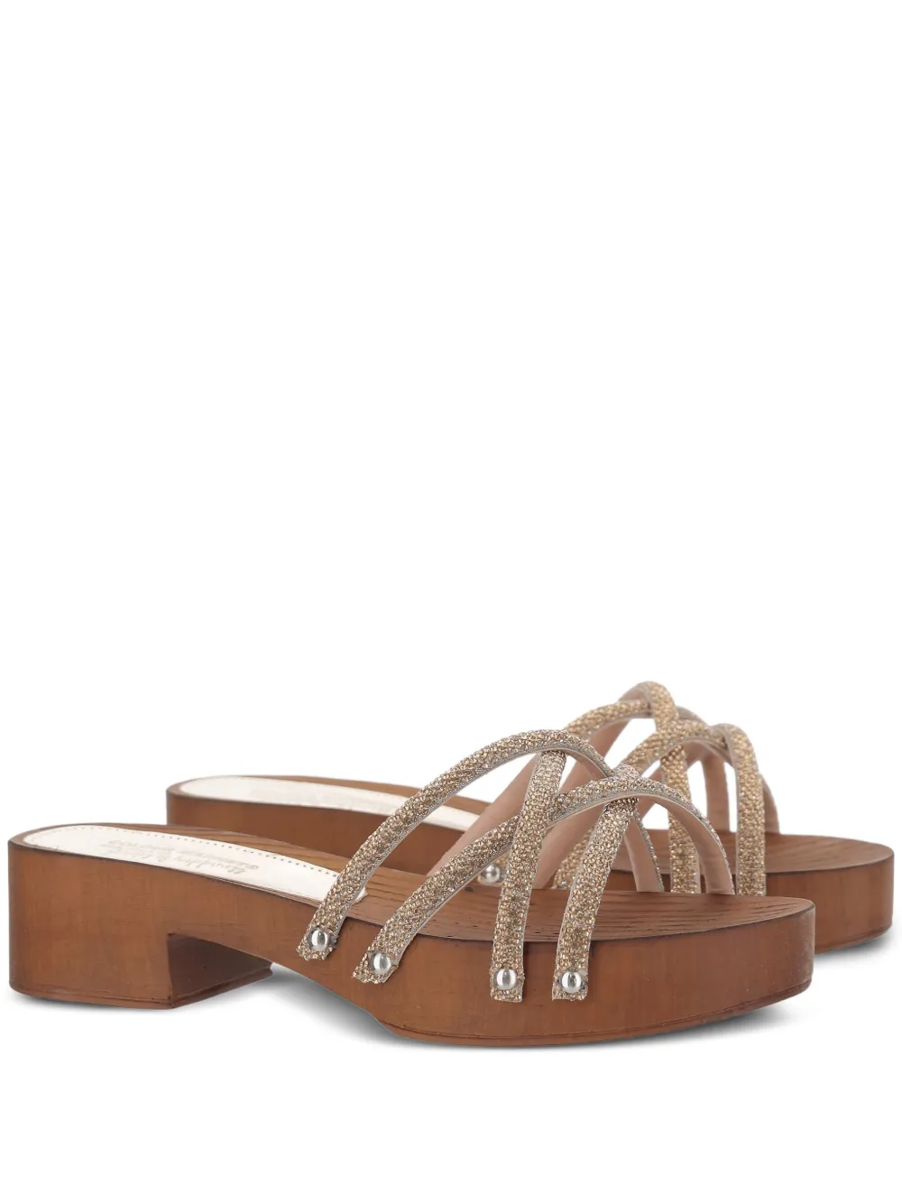 MARKET wood-leather mules | Heeled Mules | Image 2