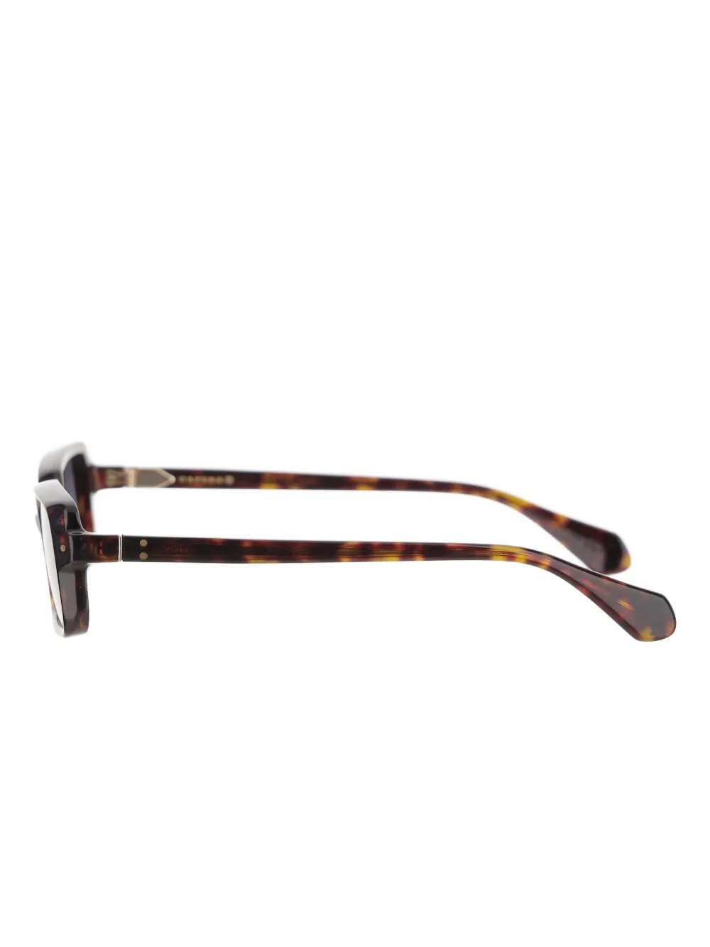 Carven rectangle-frame sunglasses - Bruin