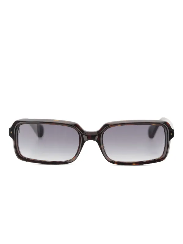 Carven Rectangle-frame Sunglasses in Brown