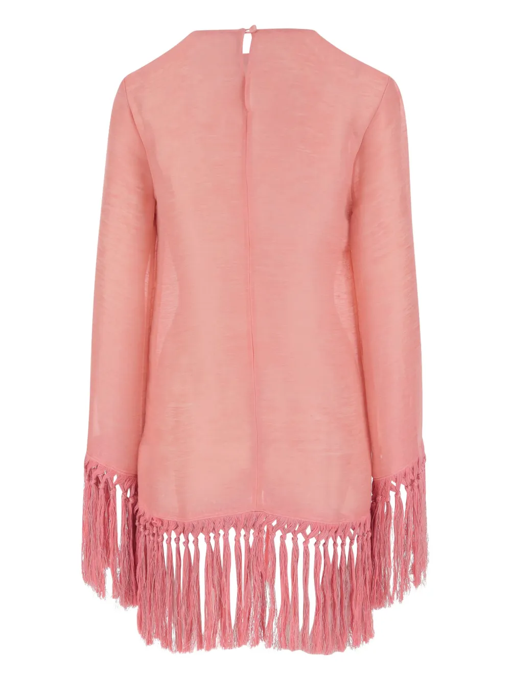 Taller Marmo Claudia fringed mini dress - Roze