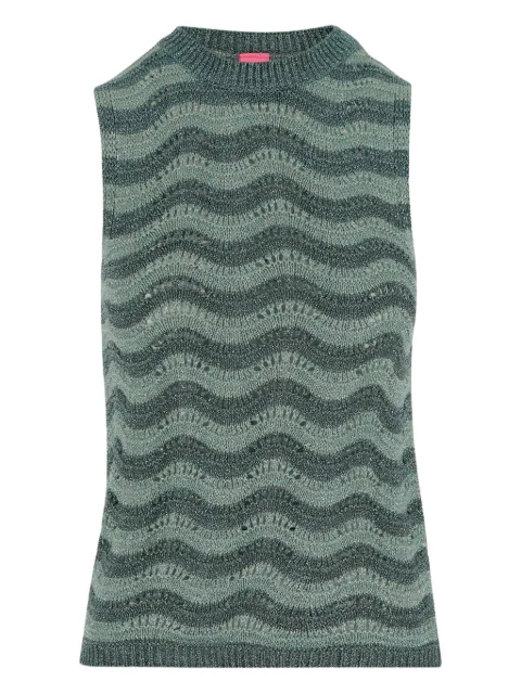 MARKET metallic-threading tank top