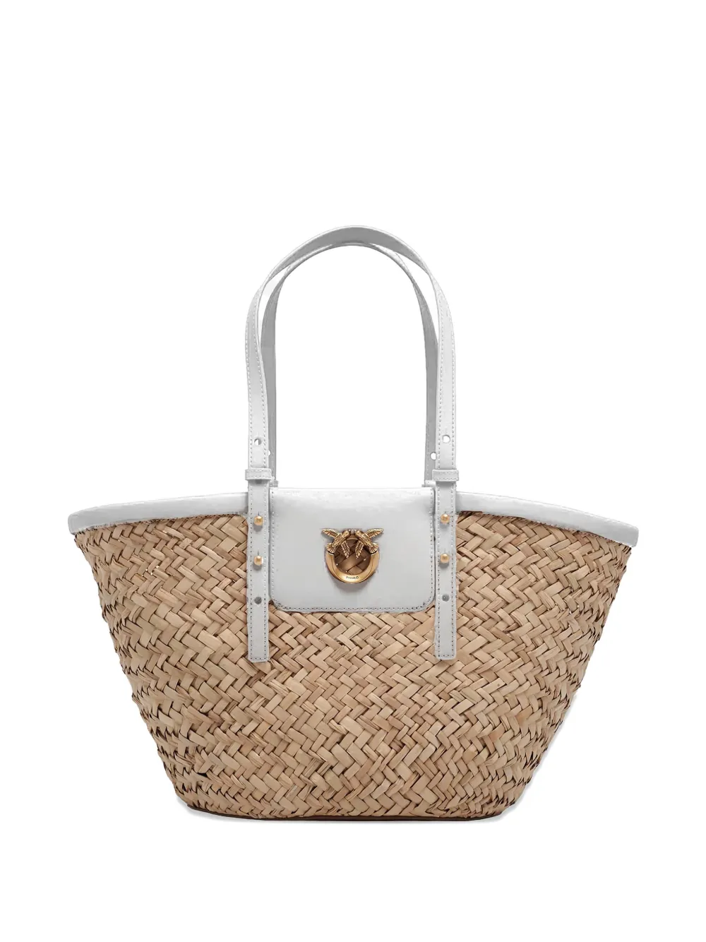 PINKO Love Summer basket bag - ホワイト PINKO Love Summer basket bag - ホワイト