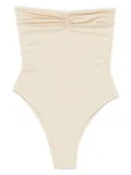 MC2 Saint Barth strapless swimsuit - Neutrals