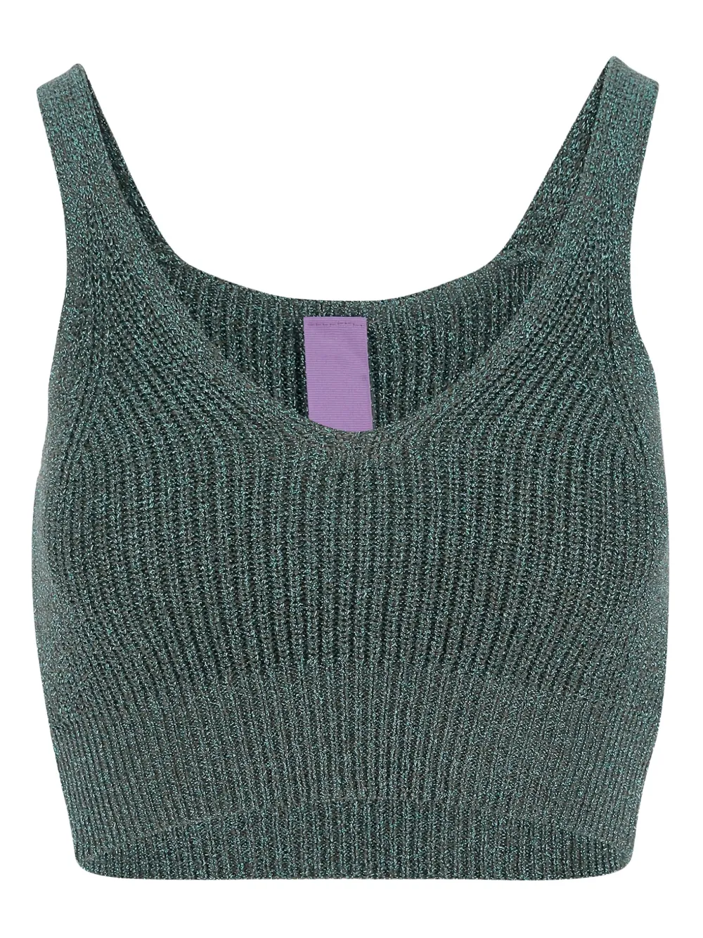 MARKET Ribgebreide tanktop Groen