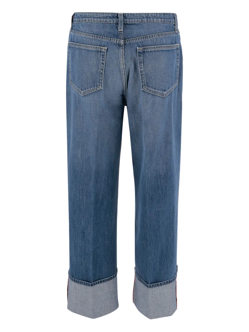 L'Agence logo-patch jeans - Blauw