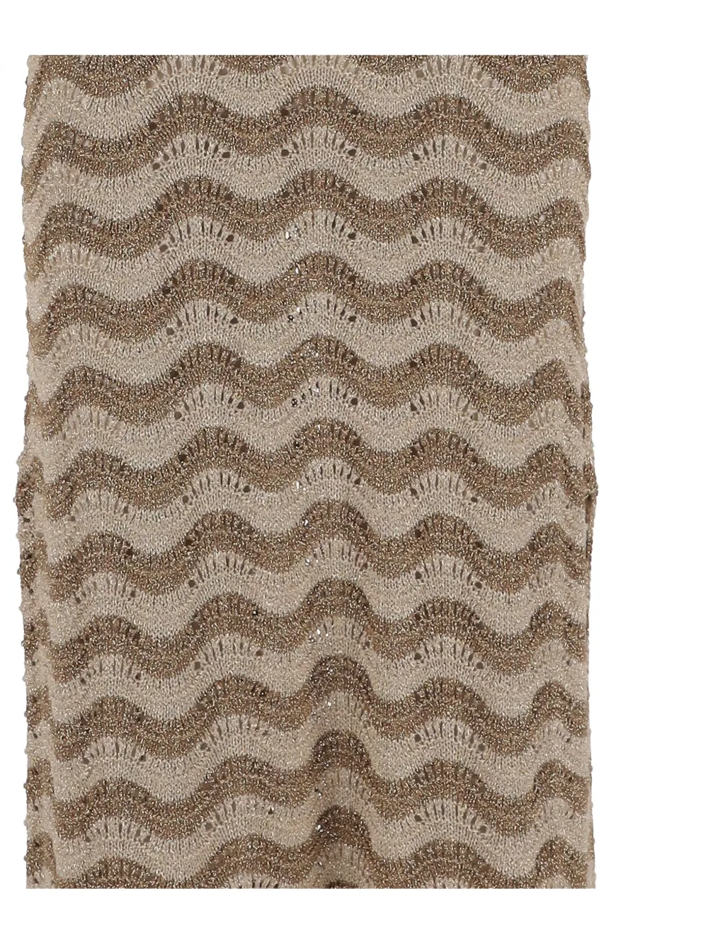 MARKET Metallic jurk Beige