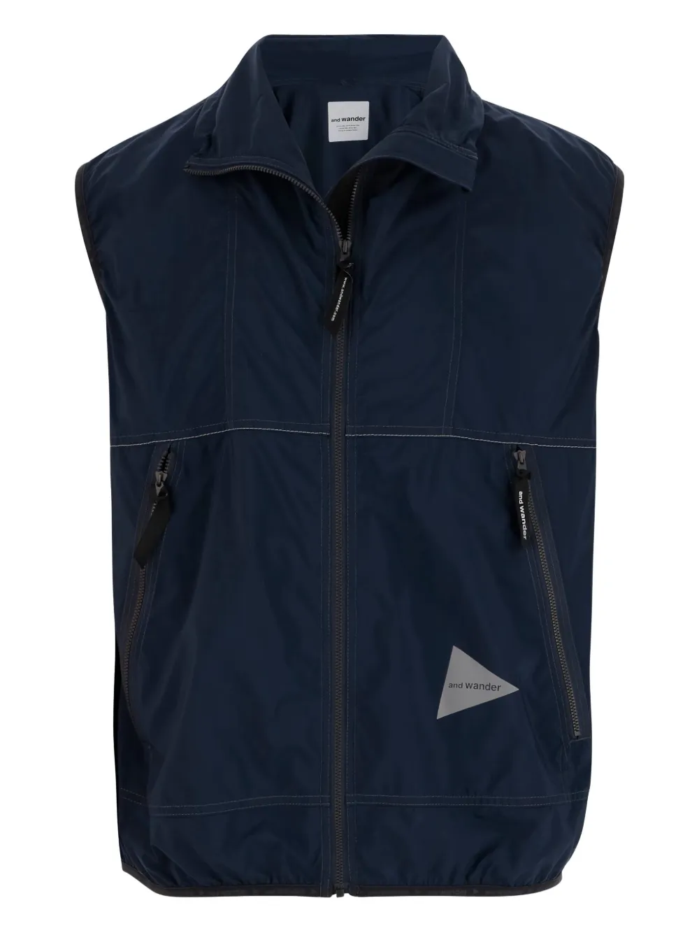 And Wander Logo-print Gilet