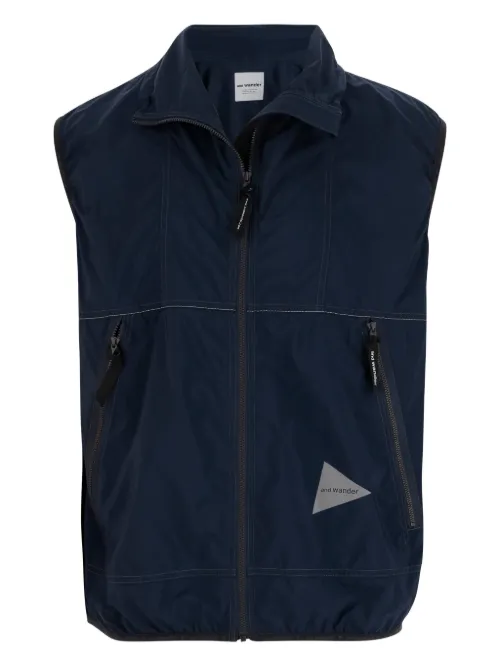 Gilet à logo imprimé - and Wander - Modalova