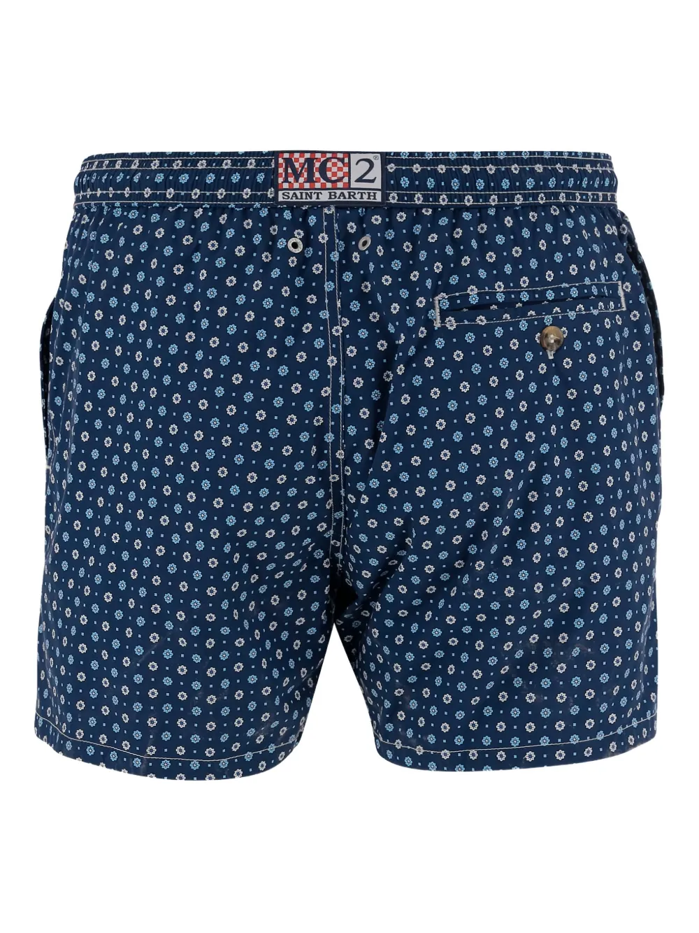 Mc2 Saint Barth All-over Print Swim Shorts In Blue