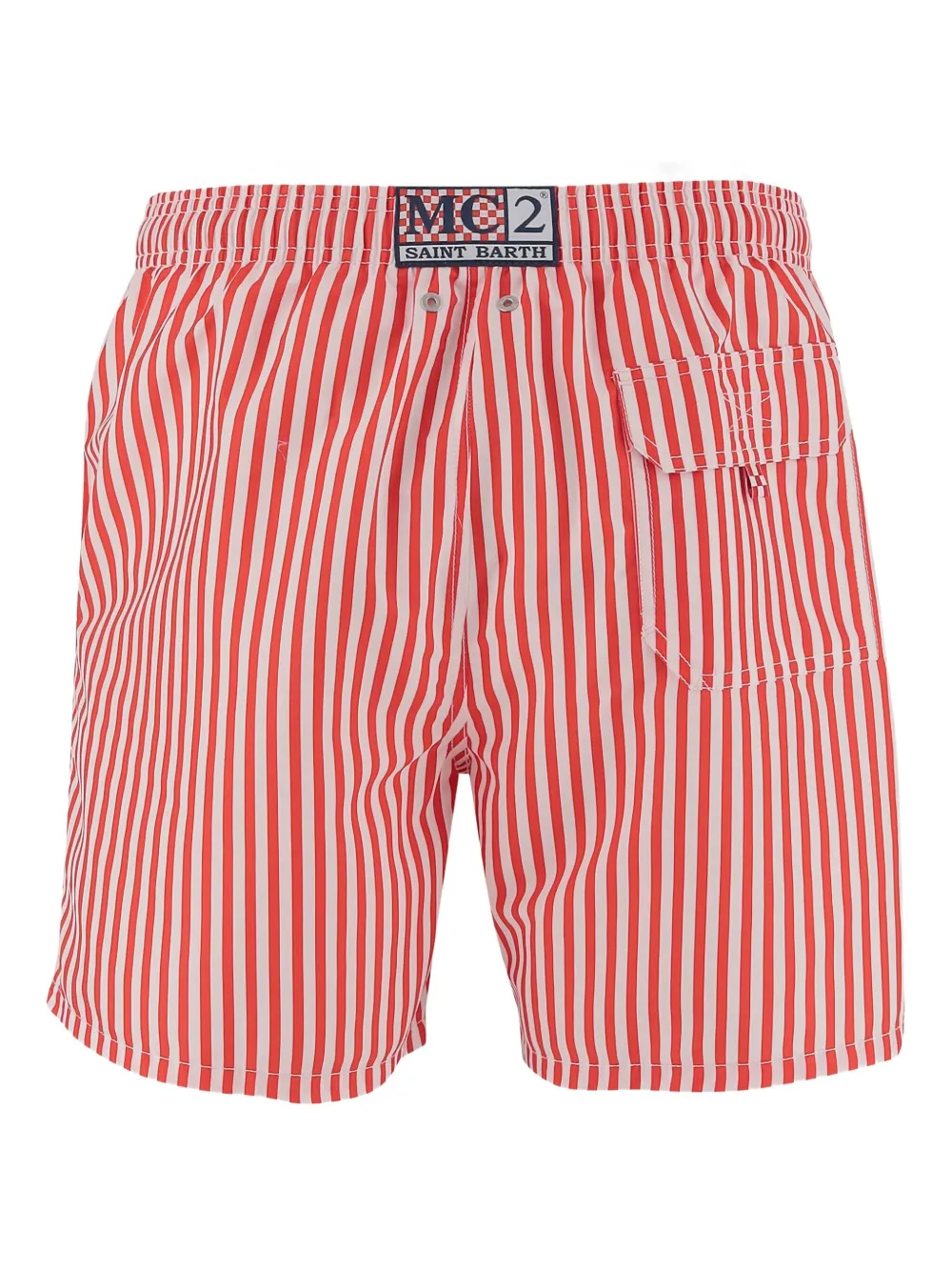 MC2 Saint Barth Gestreepte zwembroek Rood