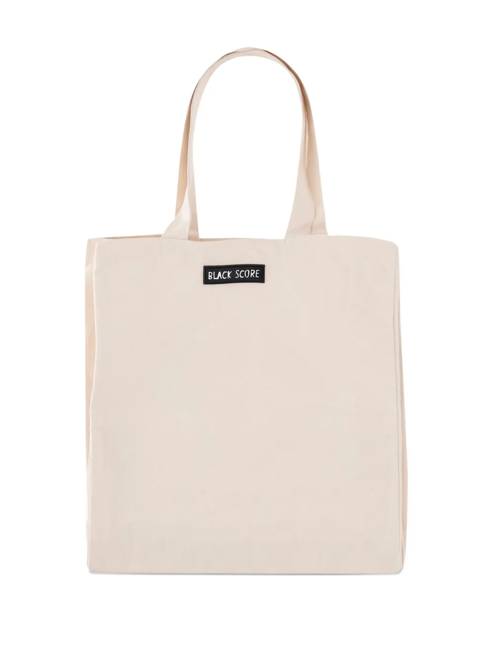 BLACK SCORE PRINTED SHOPPING BAG