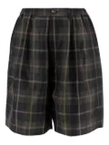 Comme Des Garçons all-over plaid pattern shorts - Black