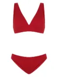 Sorbet Island wrinkled bikini set - Red