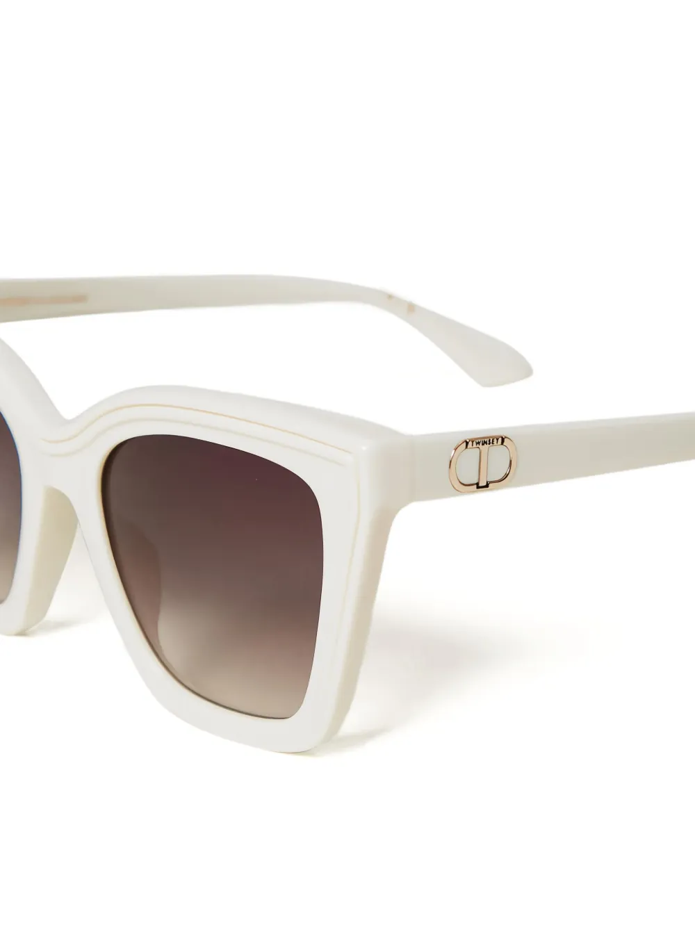  Twinset Square Sunglasses - White 