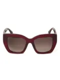 TWINSET geometric-frame sunglasses - Red