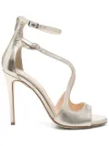 Anna F. 110mm metallic-finish leather sandals - Gold