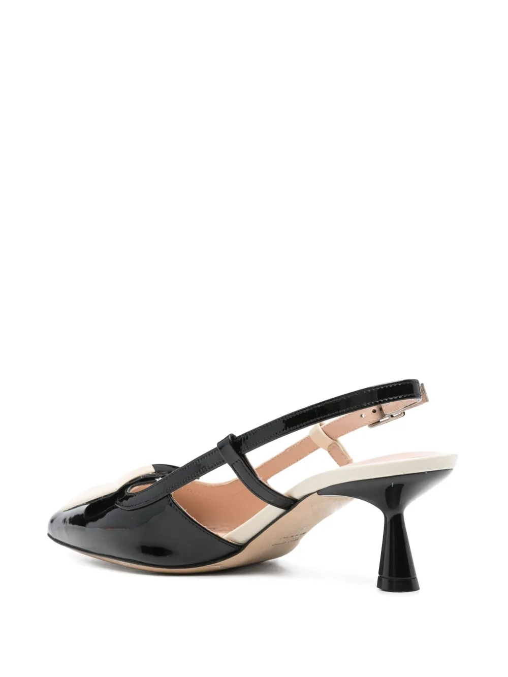 Evaluna leather slingback pumps Neutrals
