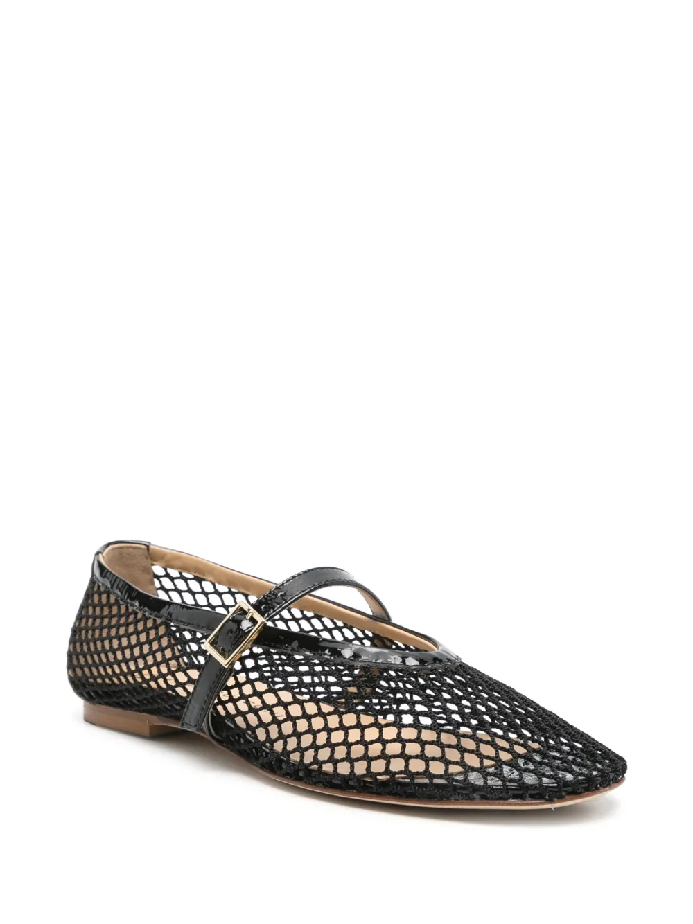 Fabio Rusconi leather ballet flats Black
