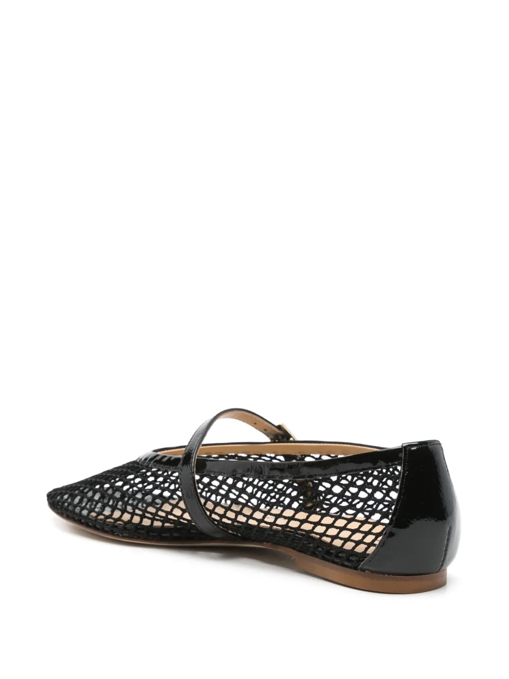 Fabio Rusconi leather ballet flats - Zwart
