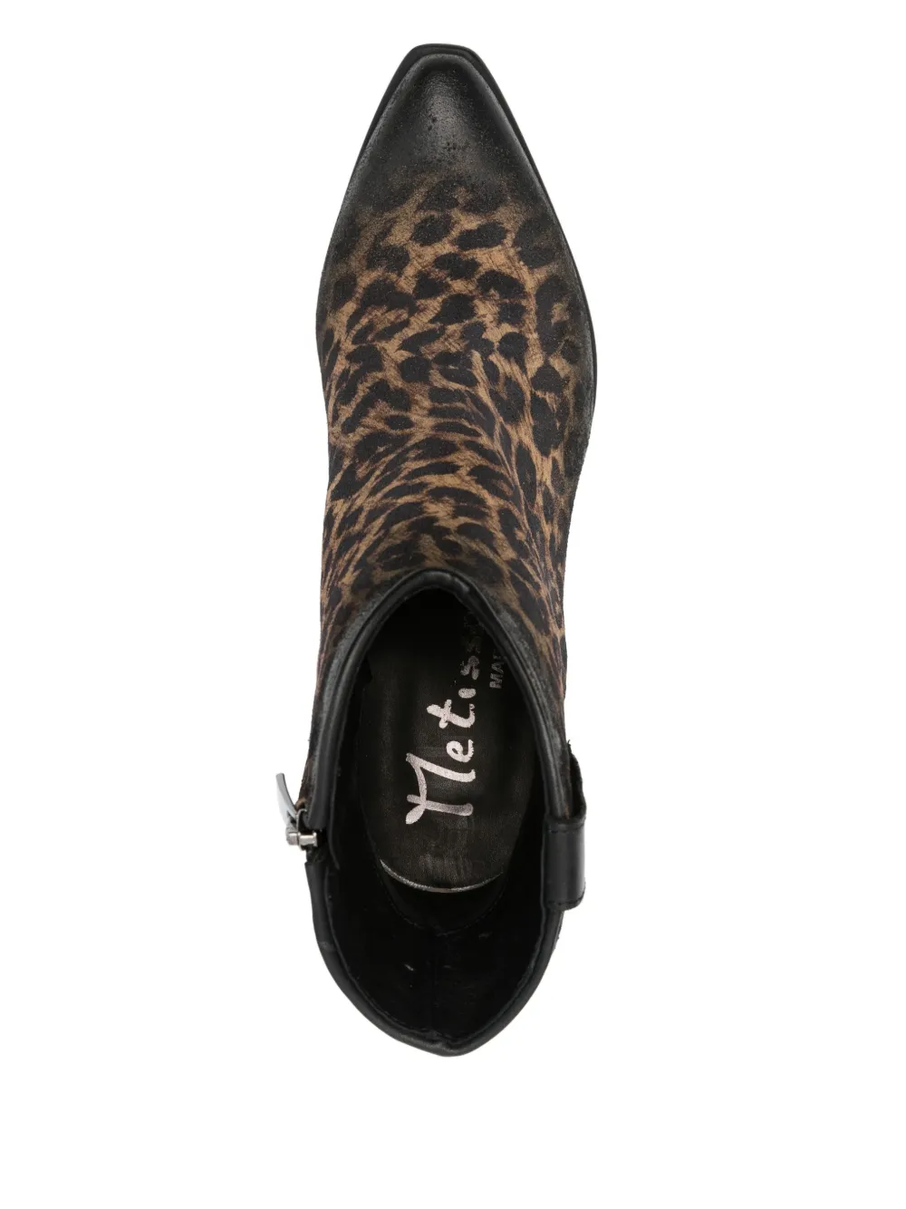 Metisse leopard-print boots Brown