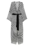Maison Close Fever beach cover-up - Black