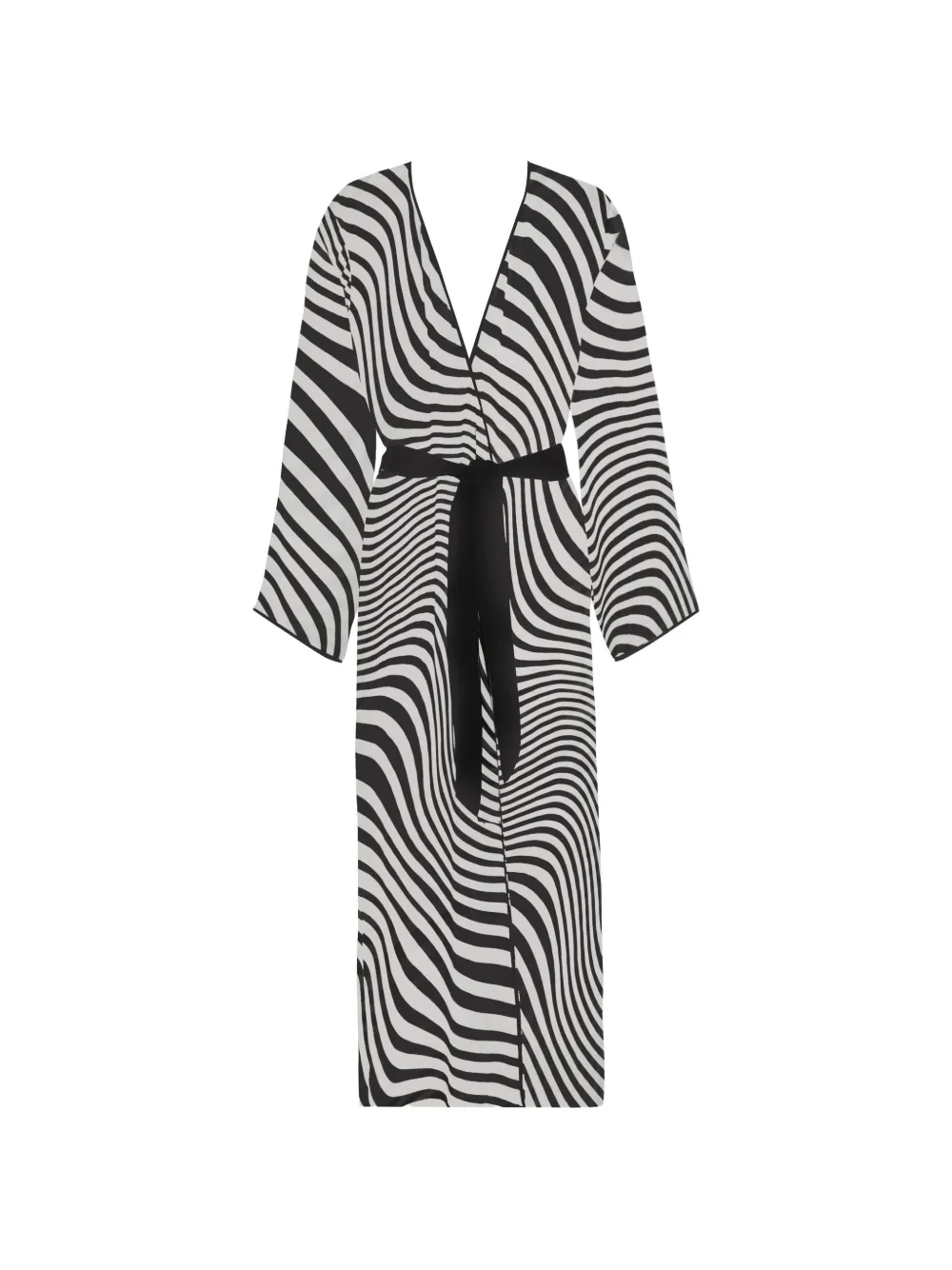 Maison Close Fever beach kimono - Black