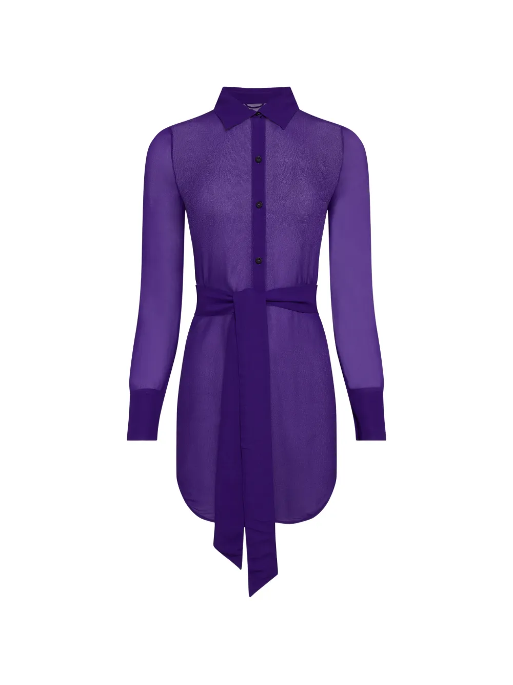 Maison Close tied-waist dress - Violett