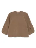Max Mara crew neck sweater - Brown