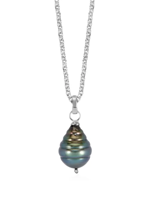Collier à pendentif orné d'une perle - DOWER AND HALL - Modalova