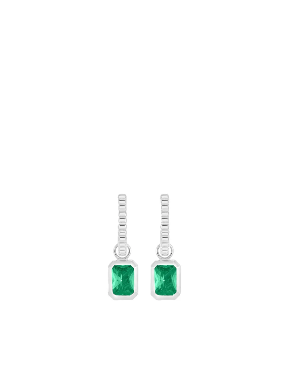 DOWER AND HALL Garnet drop earrings | Silver | Image 1