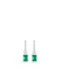 DOWER AND HALL Garnet drop earrings - Silver