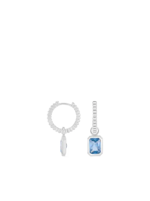 DOWER AND HALL single rectangular-gemstone earring