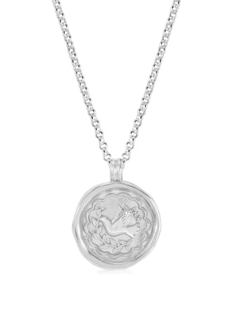 DOWER AND HALL Peace Dove-pendant necklace