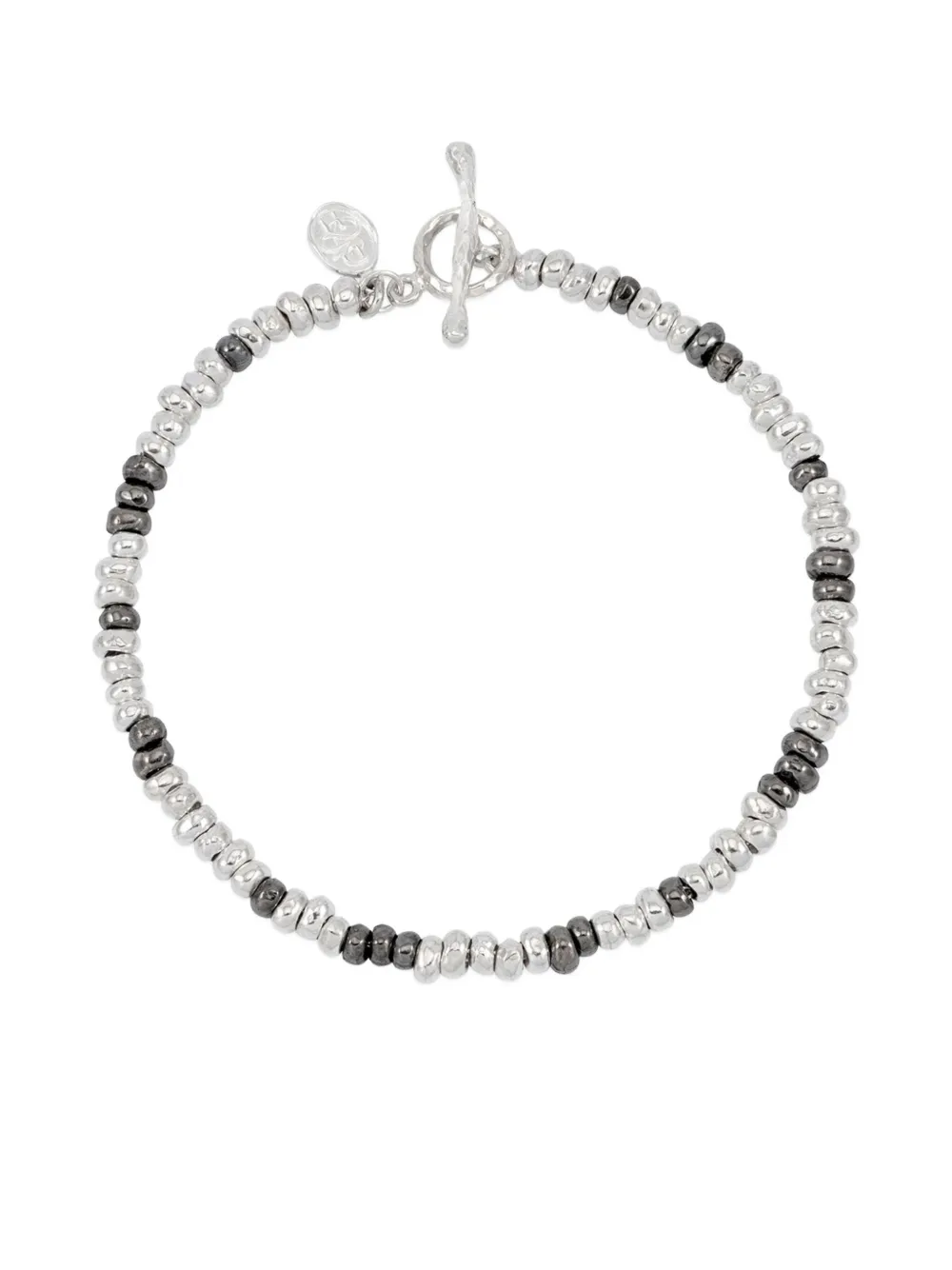DOWER AND HALL Small Nugget beaded bracelet | argent | Image 1