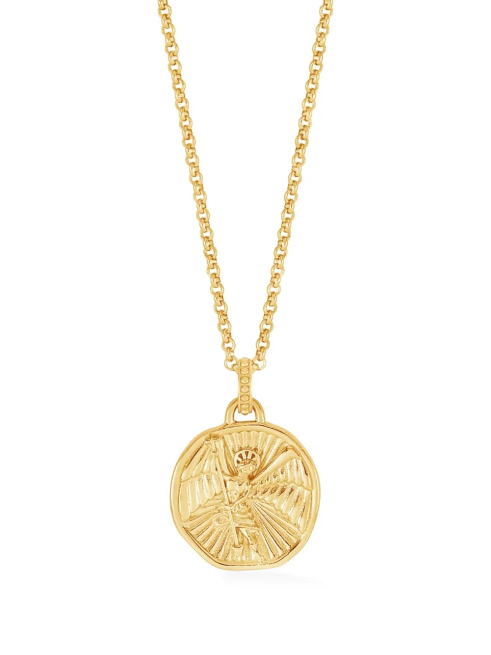 DOWER AND HALL collar con dije grabado | dorado | Image 1
