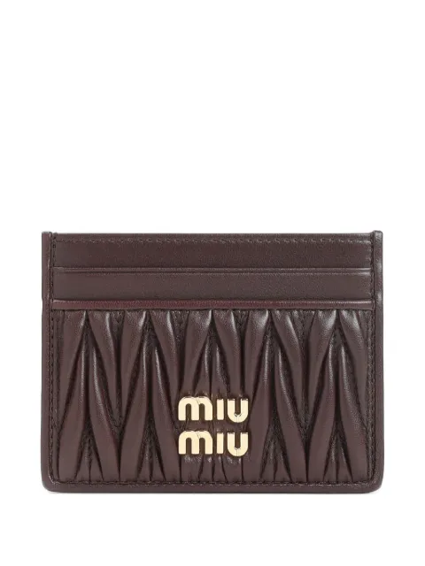 Miu Miu matelassé cardholder