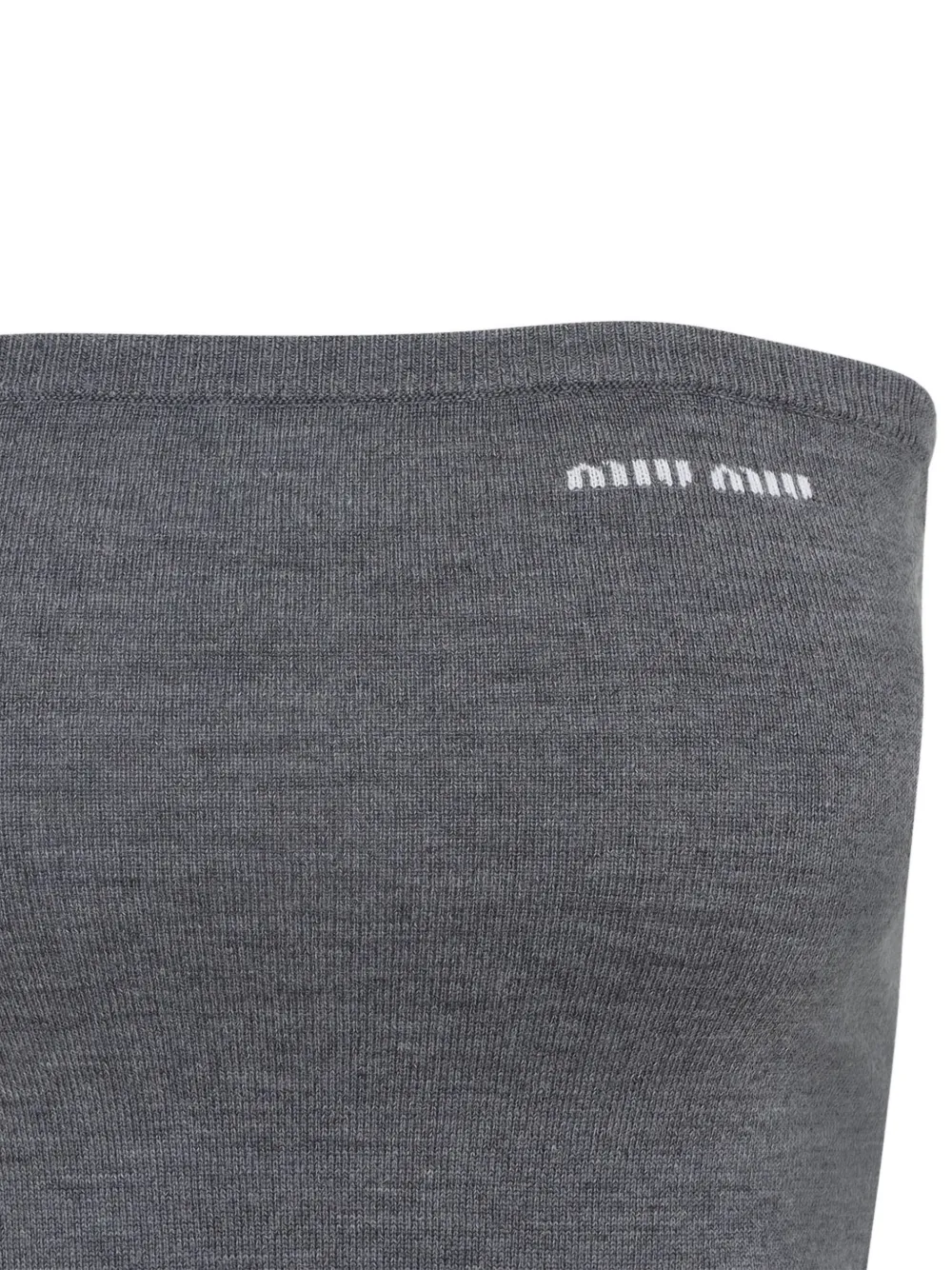 Miu Gebreide top Grijs