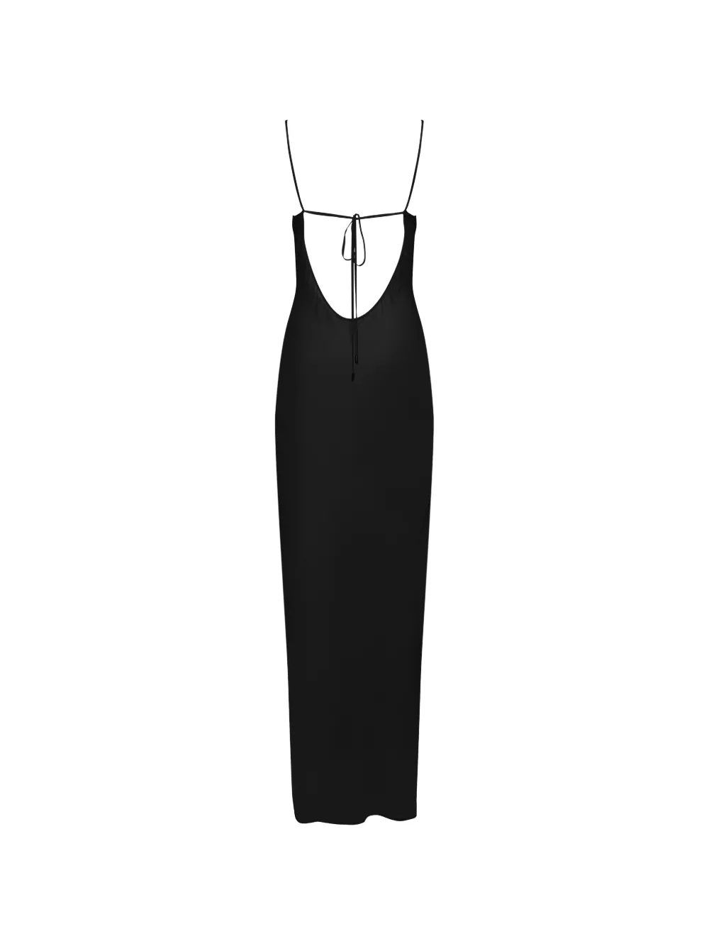 Maison Close Fever maxi-jurk met open rug Zwart