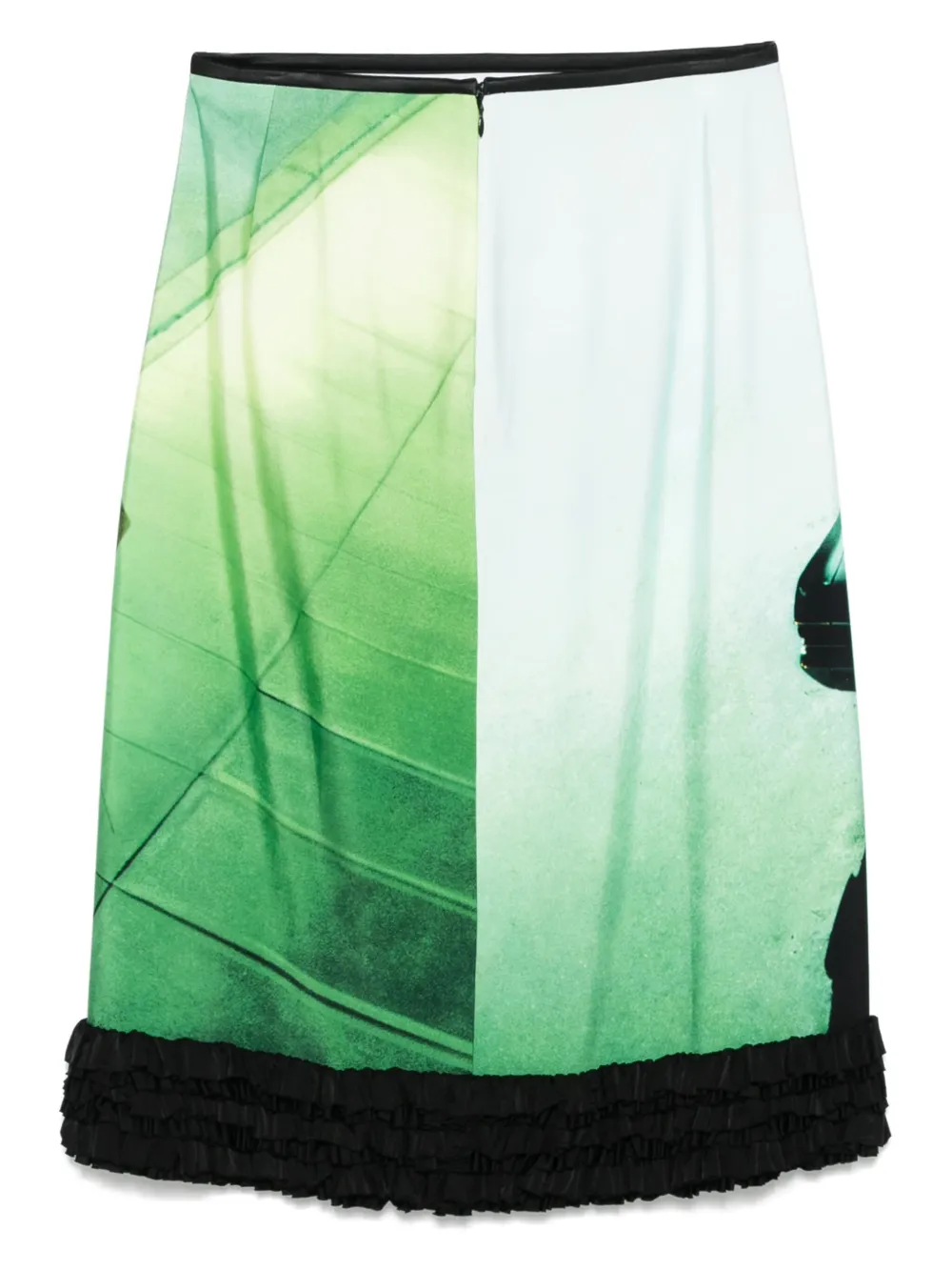 Jil Sander Midi-rok met print - Groen