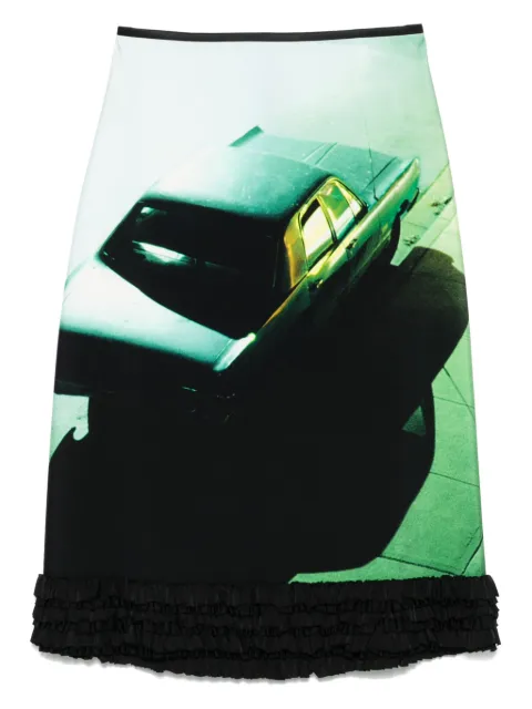 Jil Sander graphic-print midi skirt