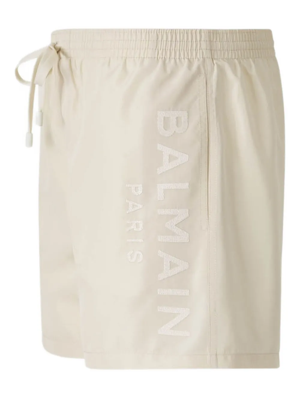 Balmain logo-print swim shorts Beige