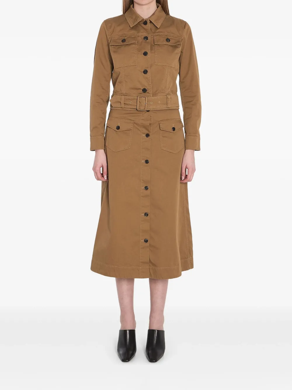 Saint Laurent Jack met ceintuur Bruin