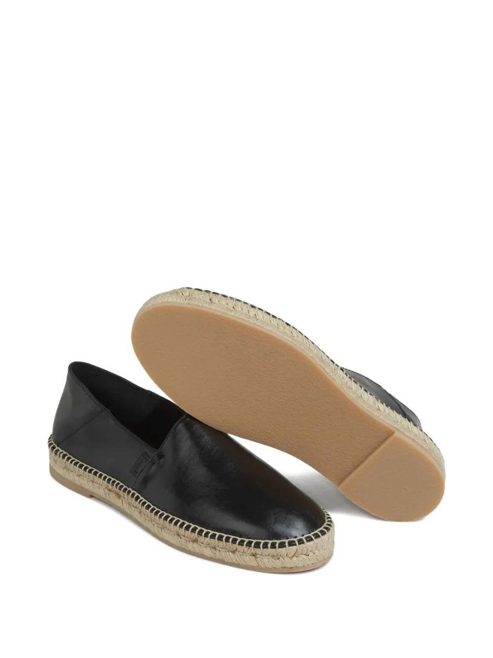 AMI Paris leather espadrilles Black