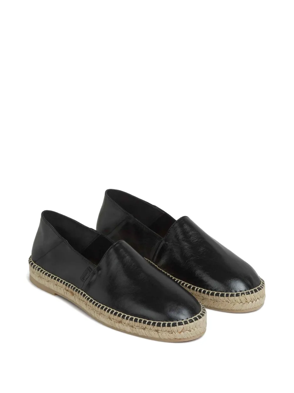 AMI Paris leather espadrilles Black